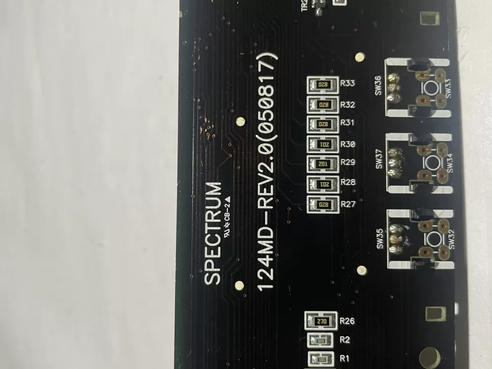 124MD-REV3.0 MASS-3R Refrigerator Control Board AZ151136 | Wm2039