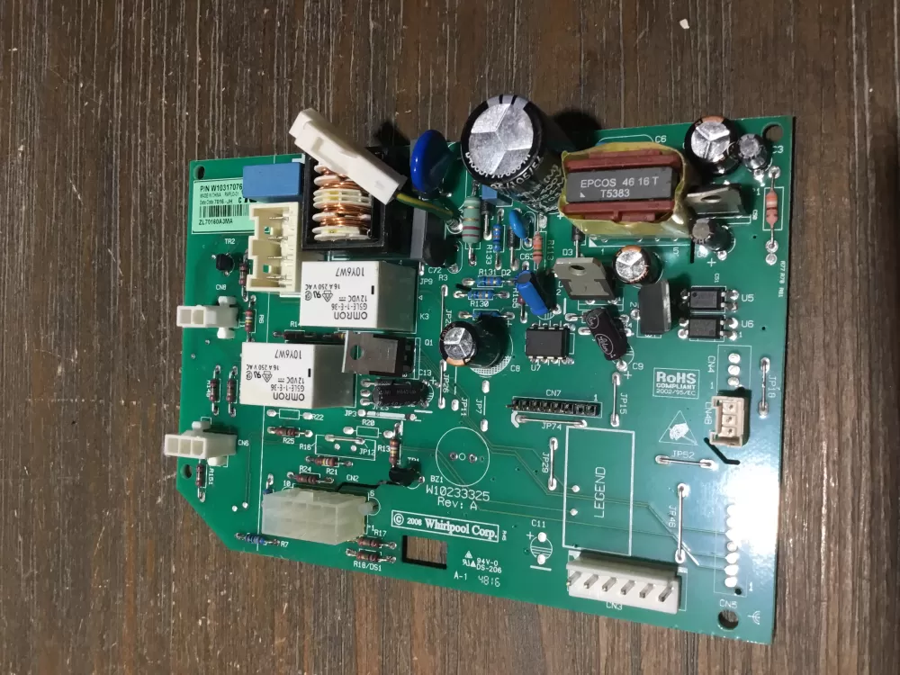 Whirlpool  KitchenAid  Kenmore  Jenn-Air AP6019378 W10205552 W10268635 W10317076 WPW10317076 PS11752684 Refrigerator Control Board
