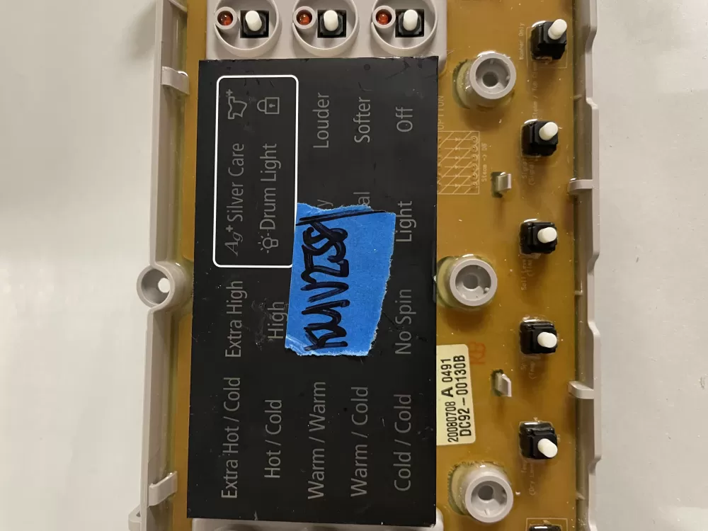Samsung DC92 00130B Washer Control Board AZ134925 | KMV238