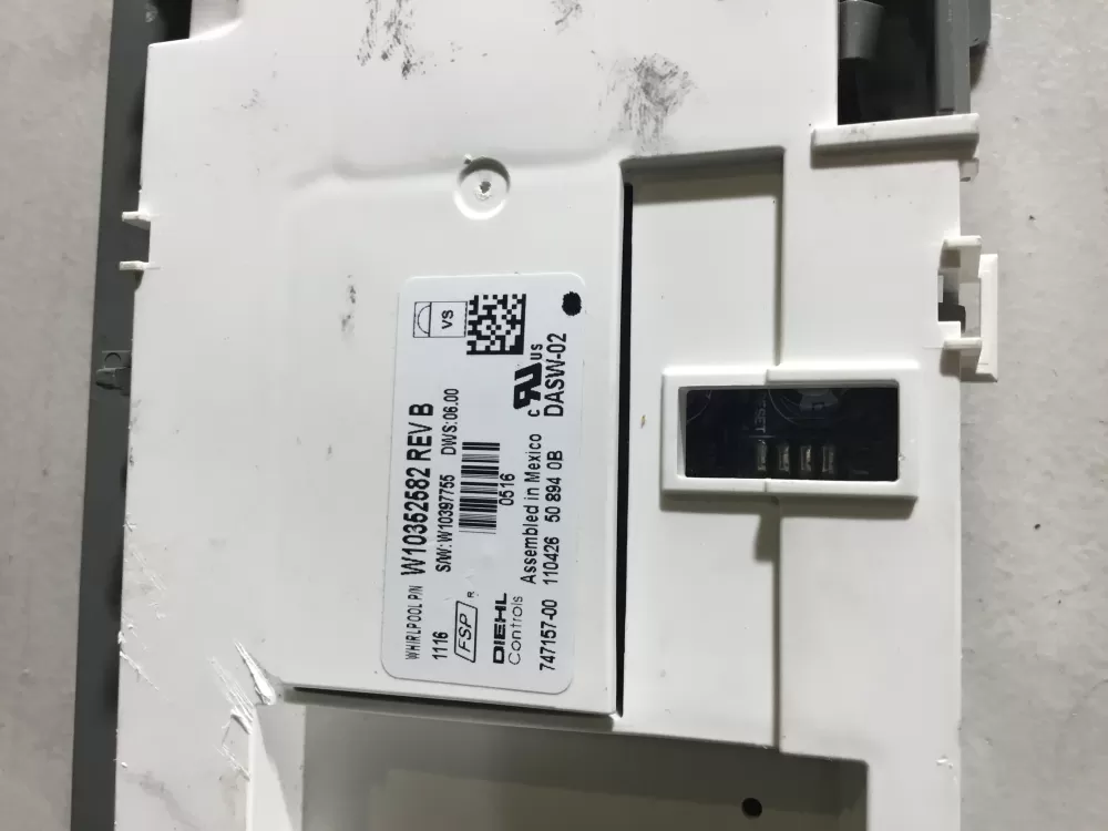 KitchenAid Kenmore AP6020246 W10195343 Dishwasher Control Board AZ45685 | NR1774