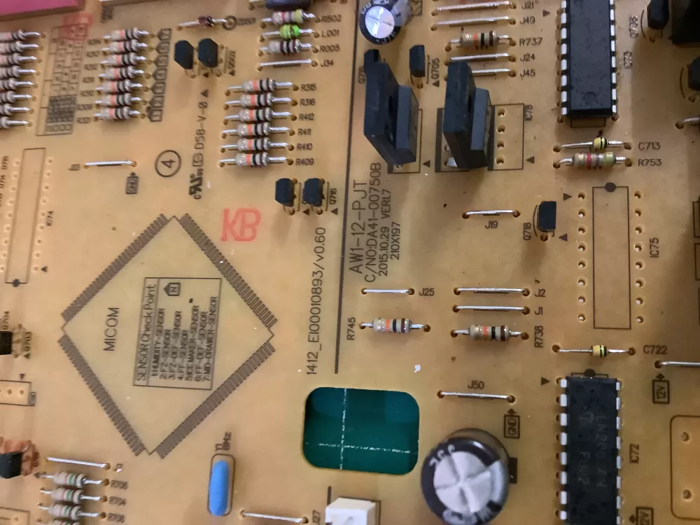 Samsung DA94 02275P DA41 00750B Refrigerator Control Board AZ204104 | NR335