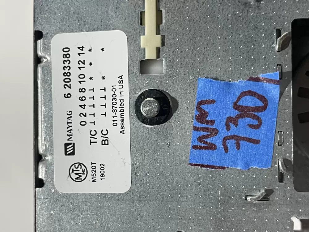 Maytag 62083380 6 2083380 2083380 WP22001026 Washer Timer AZ113094 | Wm730