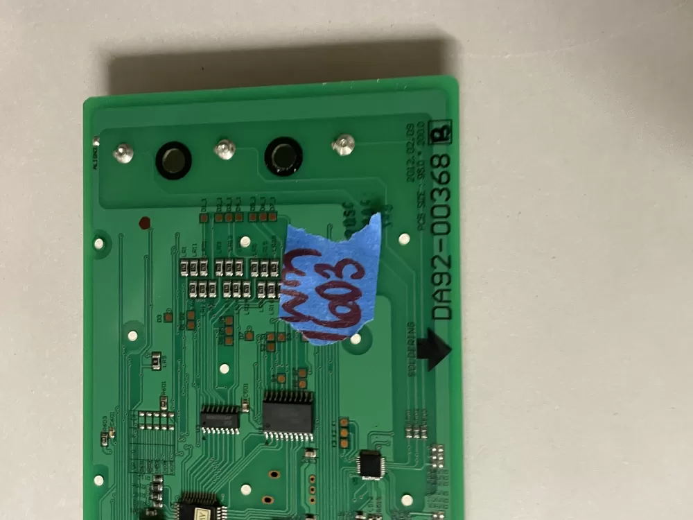 Samsung DA92-00368B Refrigerator Dispenser UI Control Board AZ47153 | Wm603