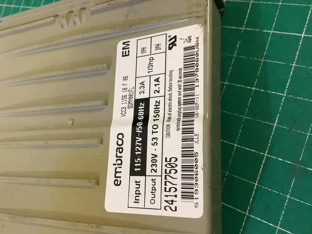 Refrigerator Inverter Board VCC3 1156 QA F 06 241577505 AZ208663 | NR90