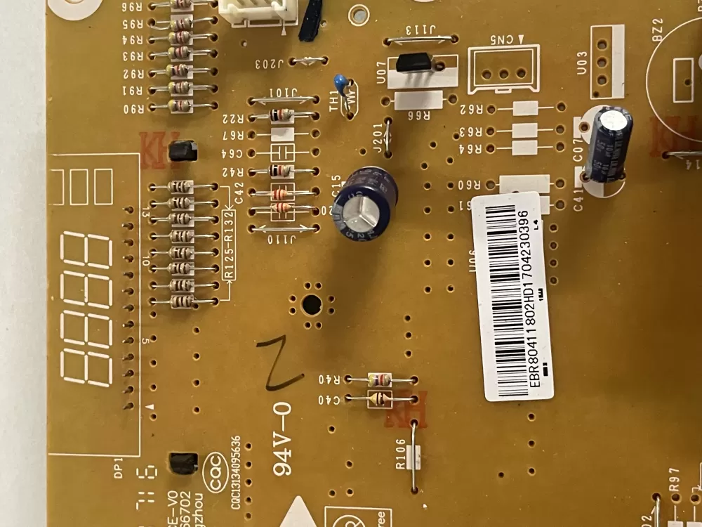 LG GE EBR80411802 Microwave Control Board AZ142019 | KM2390