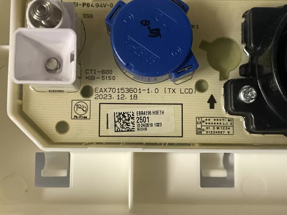 LG Washing Machine Display Control Panel Board AZ224488 | Wmv435