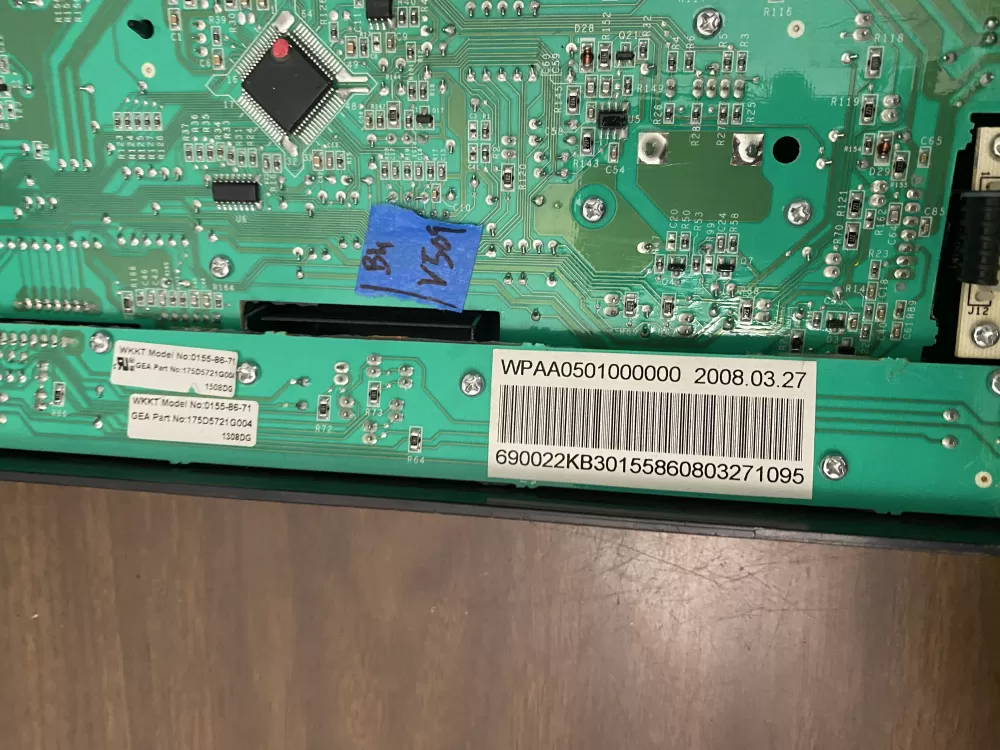 GE 175D5721G004 WH12X10387 Washer Control Board Interface AZ96817 | BKV509