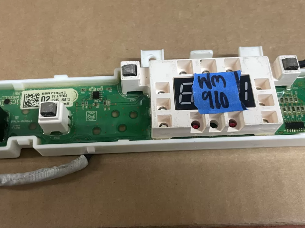 LG EBR77924202 AP6028911 Washer Display Power Control Board AZ101774 | Wm910