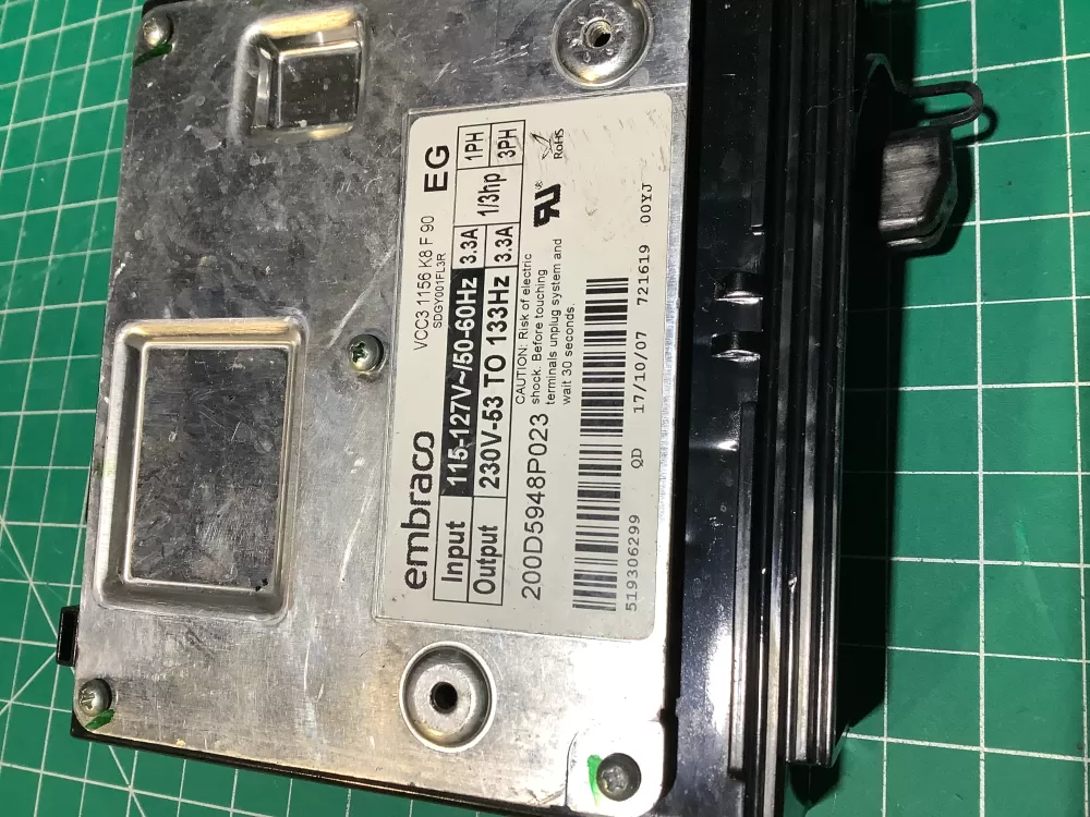 GE 200D5948P023 Refrigerator Inverter Control Board Wr87x29409 AZ134250 | NR1207