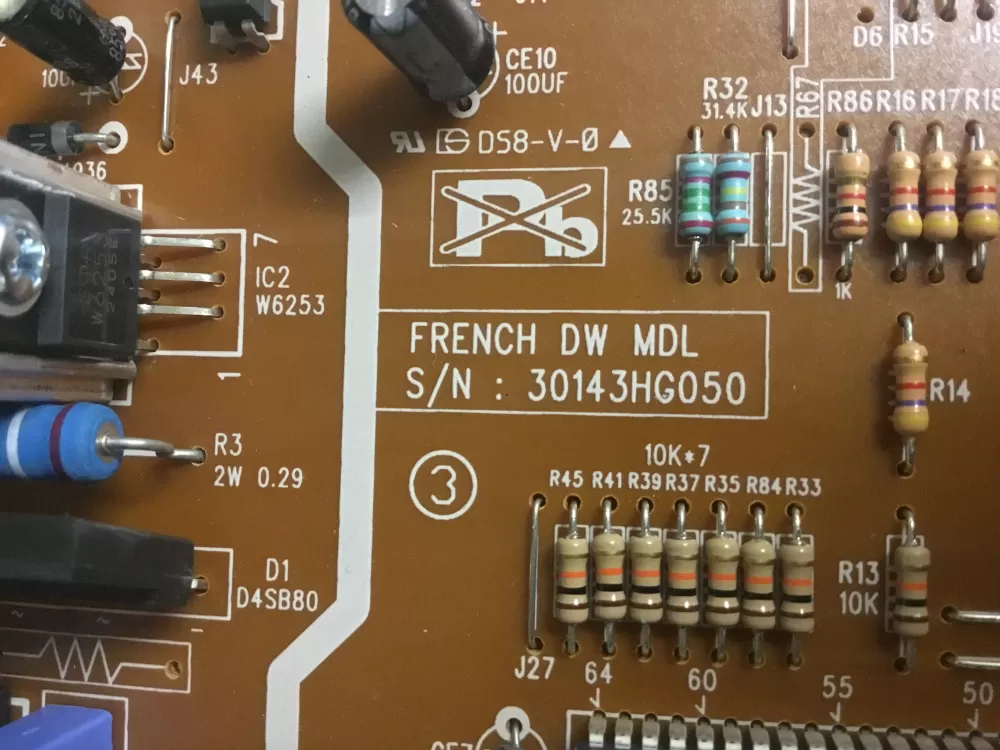 Daewoo 30143HG050 Refrigerator Main Control Board AZ16384 | NR29