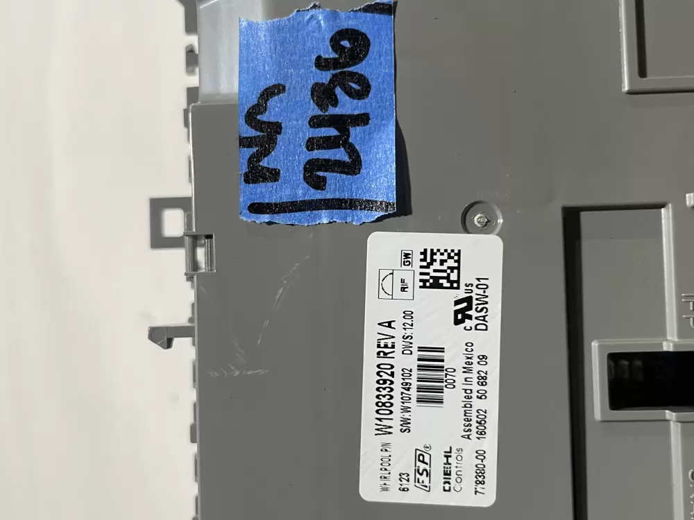 KitchenAid W10539792 W10712076 Dishwasher Control Board AZ145676 | Wm2435