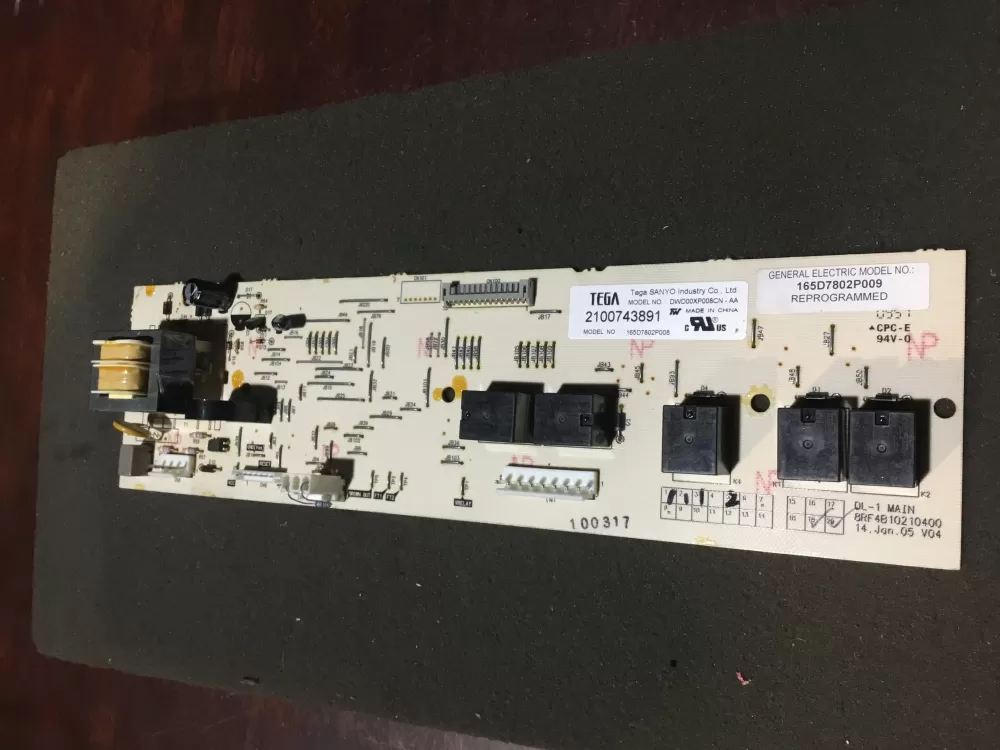 GE 165D7802P008 Dishwasher Control Board AZ106713 | NR431