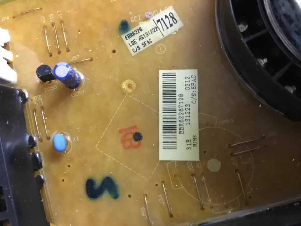 LG EBR62267115 EBR62267118 EBR62267128 Washer Control Board AZ33643 | NRV369