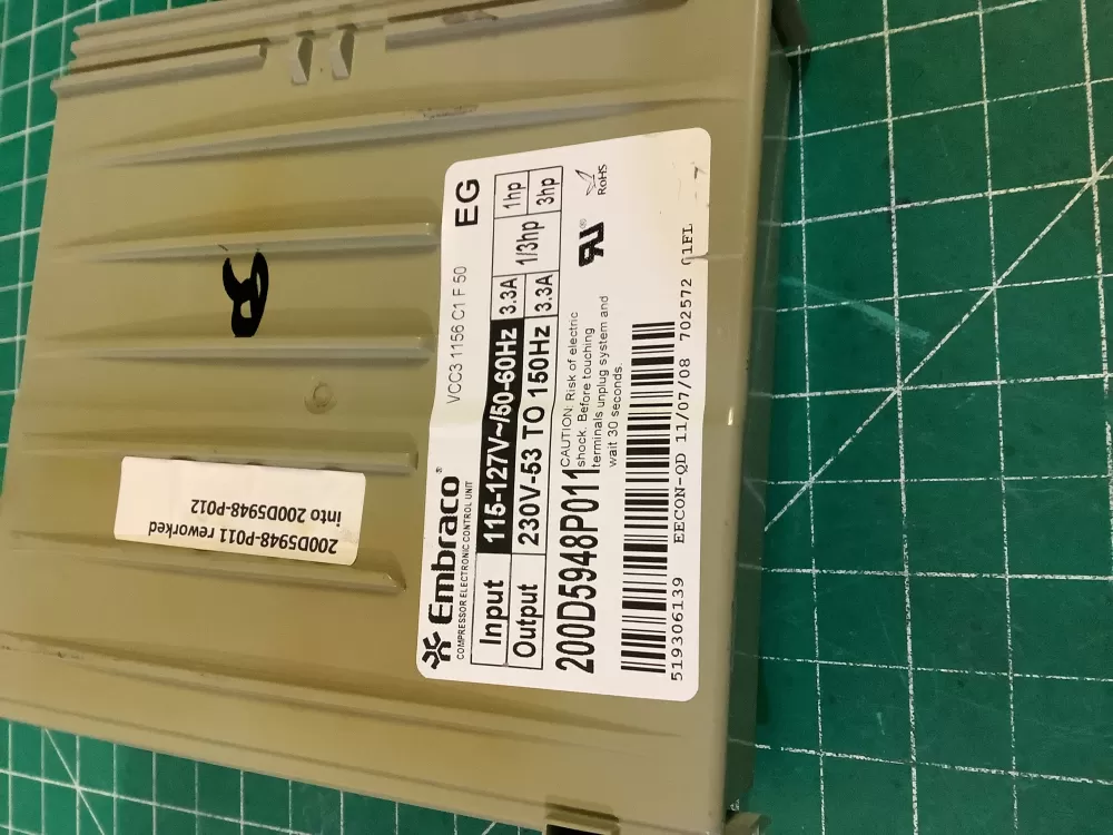 GE 200D5948P011 Refrigerator Display UI Control Board AZ184774 | NR2671