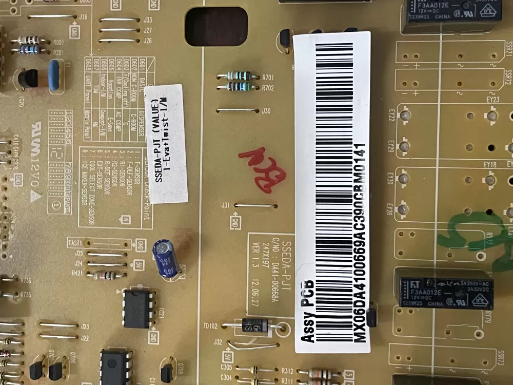 Samsung AP4909012 DA92-00055A Refrigerator Control Board AZ41691 | KM1727