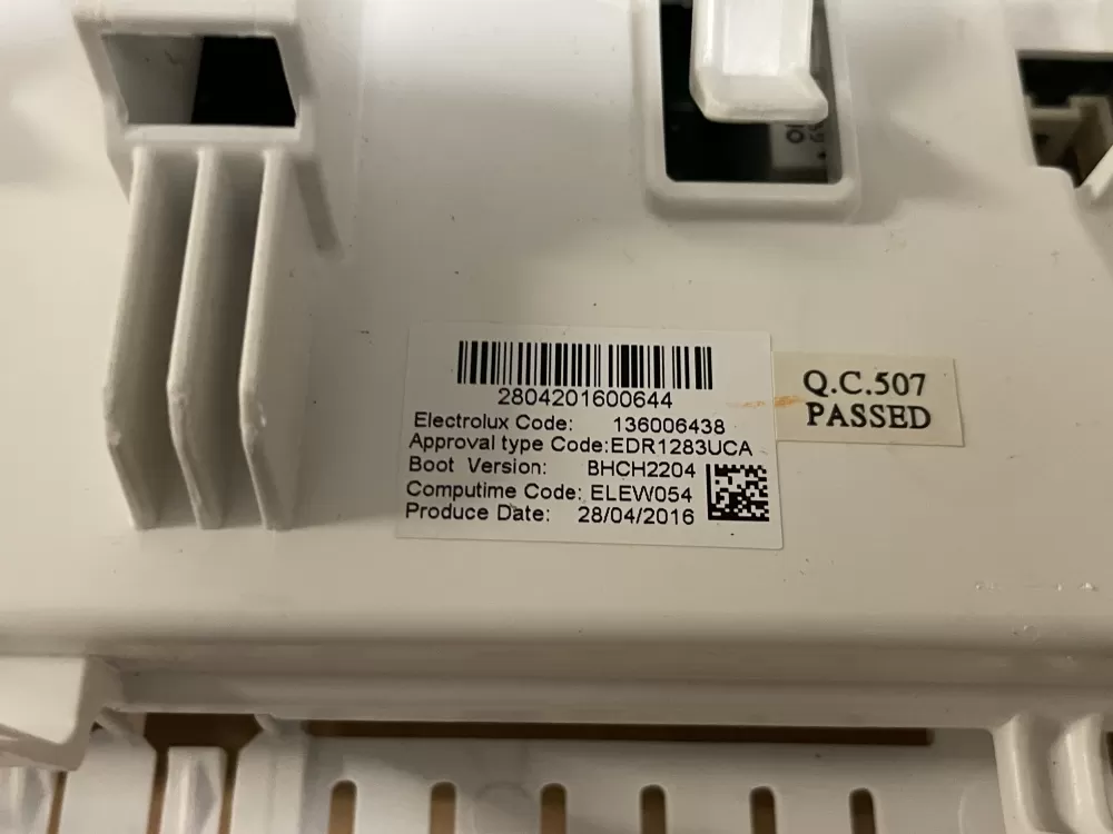 Electrolux 136006438 Dryer Control Board AZ102507 | Wmv218