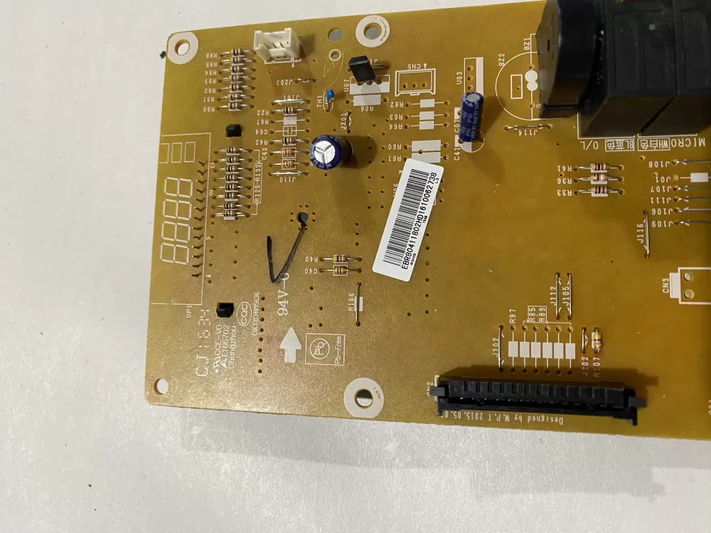 LG GE EBR80411802 Microwave Control Board AZ135646 | BK2340
