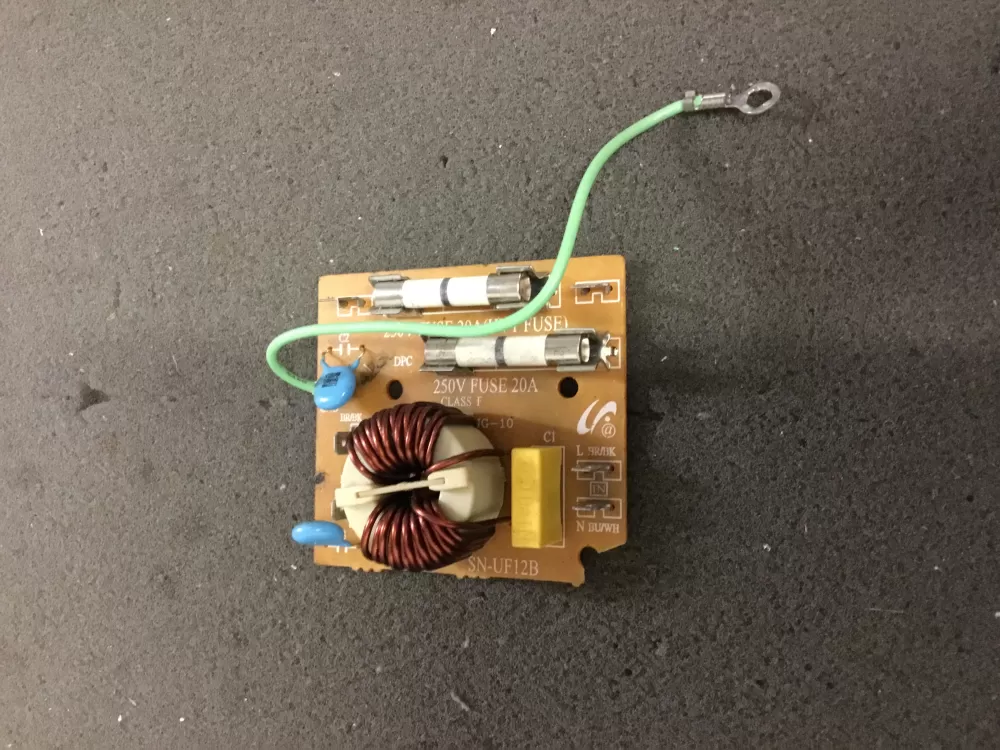 GE SN-UF12B Wb02x11244 Microwave Control Board Noise Filter AZ100676 | NR134