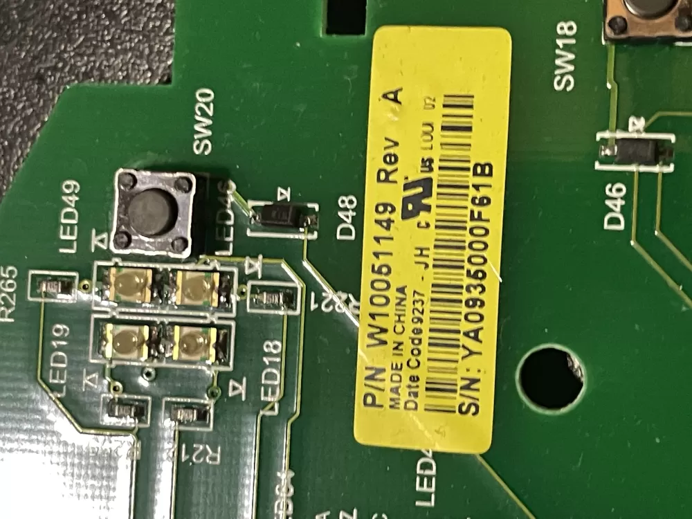 W10051149 WPW10051149 PS11748073 Washer Control Board AZ30066 | WM947
