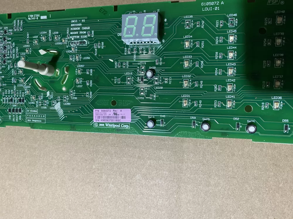 Whirlpool Kenmore 8564372 WP8564372 Washer WP Control Board AZ81736 | BK1489