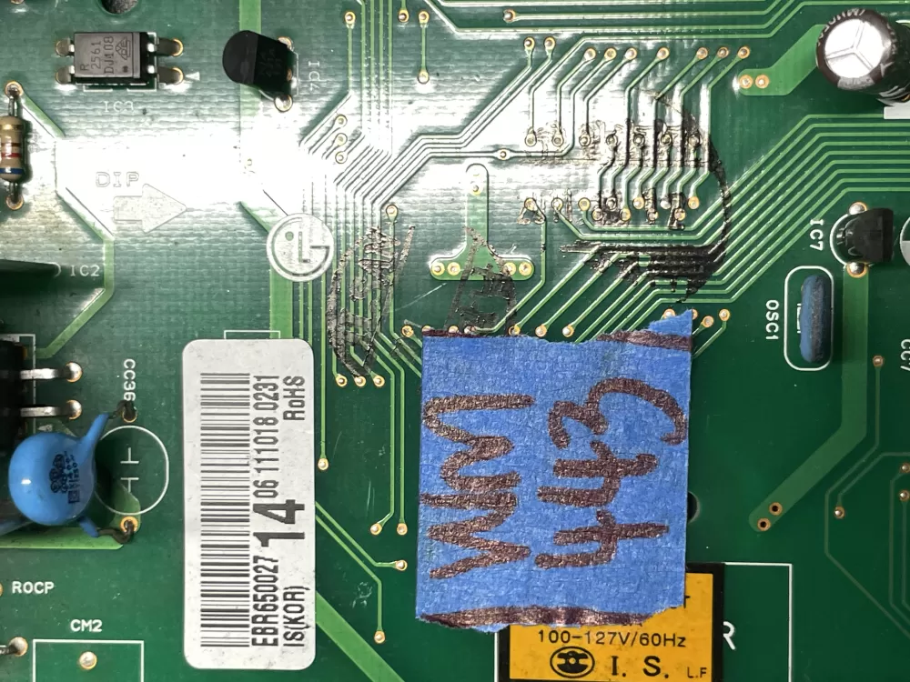 LG Kenmore EBR65002714 Refrigerator Control Board AZ35903 | Wm443