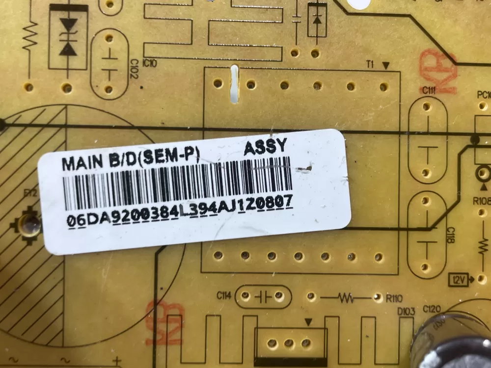 Samsung DA92 00384L DA9200384L Refrigerator Control Board AZ142320 | Wm2393
