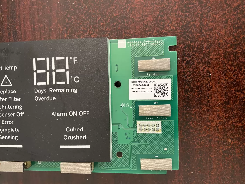 GE WR55X41025 197D8542G002 Refrigerator Control Board Dispenser AZ34776 | BK1690