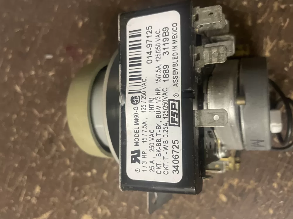 Whirlpool Maytag Amana WP3406725 3406725 AP6008573 Dryer Timer AZ81919 | Wm109