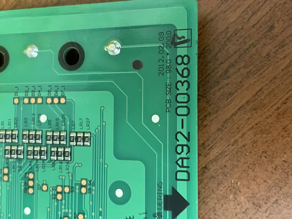 Samsung DA92-00368B Refrigerator Dispenser UI Control Board AZ52311 | Wm1893
