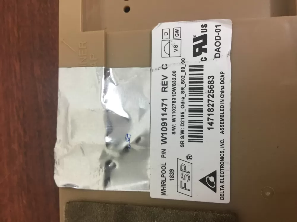 Whirlpool W10911471 W11120155 Dishwasher Control Board AZ32819 | NR161