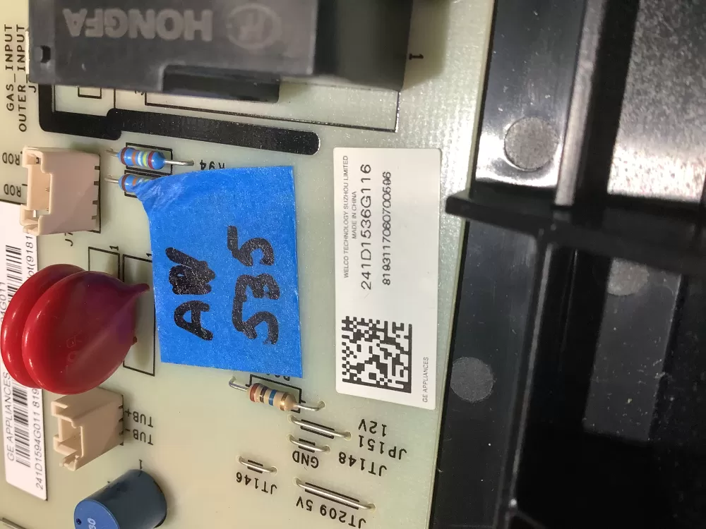 GE Washer Interface Board 241D1536G116 AZ185541 | AV535
