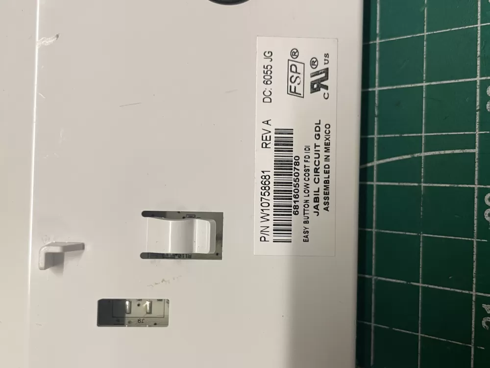 Whirlpool W10758681 Refrigerator Control Board AZ210485 | Wm2098