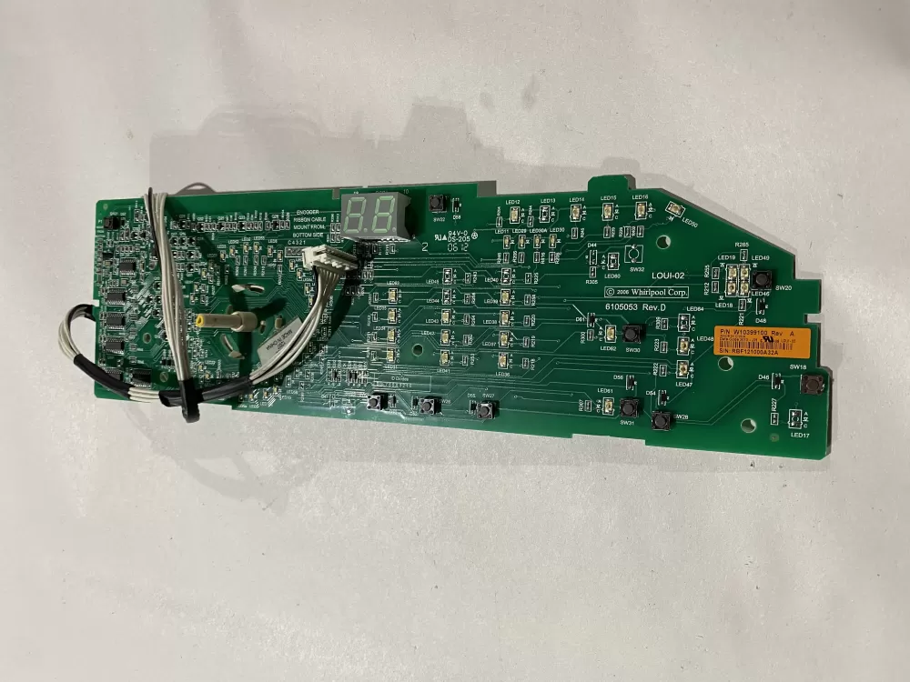 Whirlpool W10399100 W10296457 Washer Control Board