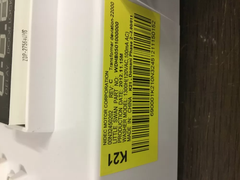 GE 00N32450202 Washer Control Board AZ33581 | NRV368