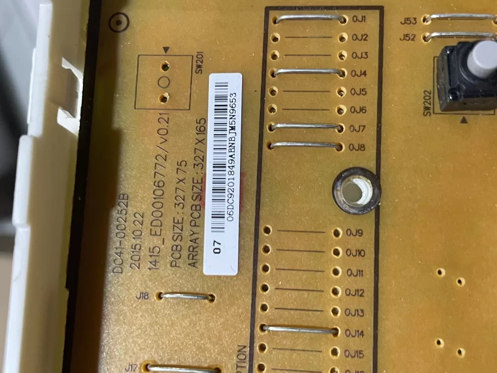 Samsung DC92 01849A Washer Control Board AZ142784 | Wmv755