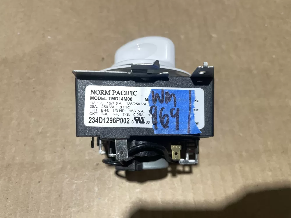 GE 234D1296P002 We04x20089 Dryer Timer AZ68334 | Wm969