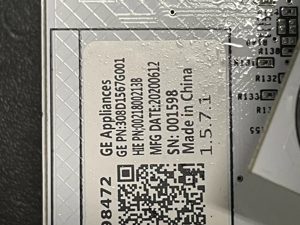 GE 308D1567G001 WH22X31164 Washer Control Board User Interface AZ19993 | WM795