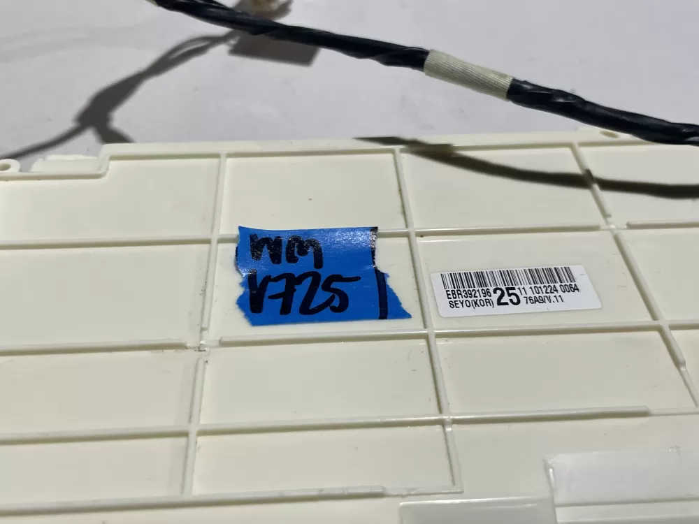 LG EBR39219625 Washer Control Board AZ125821 | Wmv725