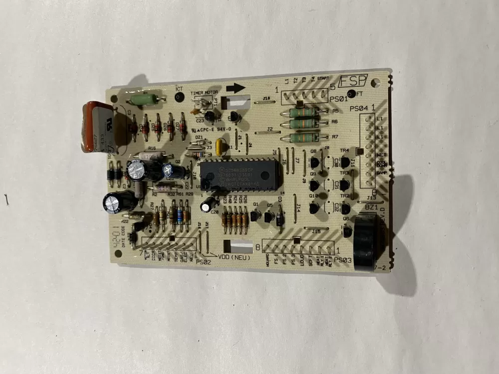 Whirlpool  Kenmore WPW10116564  AP6015193  W10116564  3976594R  3976609  3976609R  3976627  3976627R  3978925  3978925R  3978950  3978950R  3978955  3978955R  8546223  8546223R  3976633  023314878  100-01288-02 Dryer Control Board