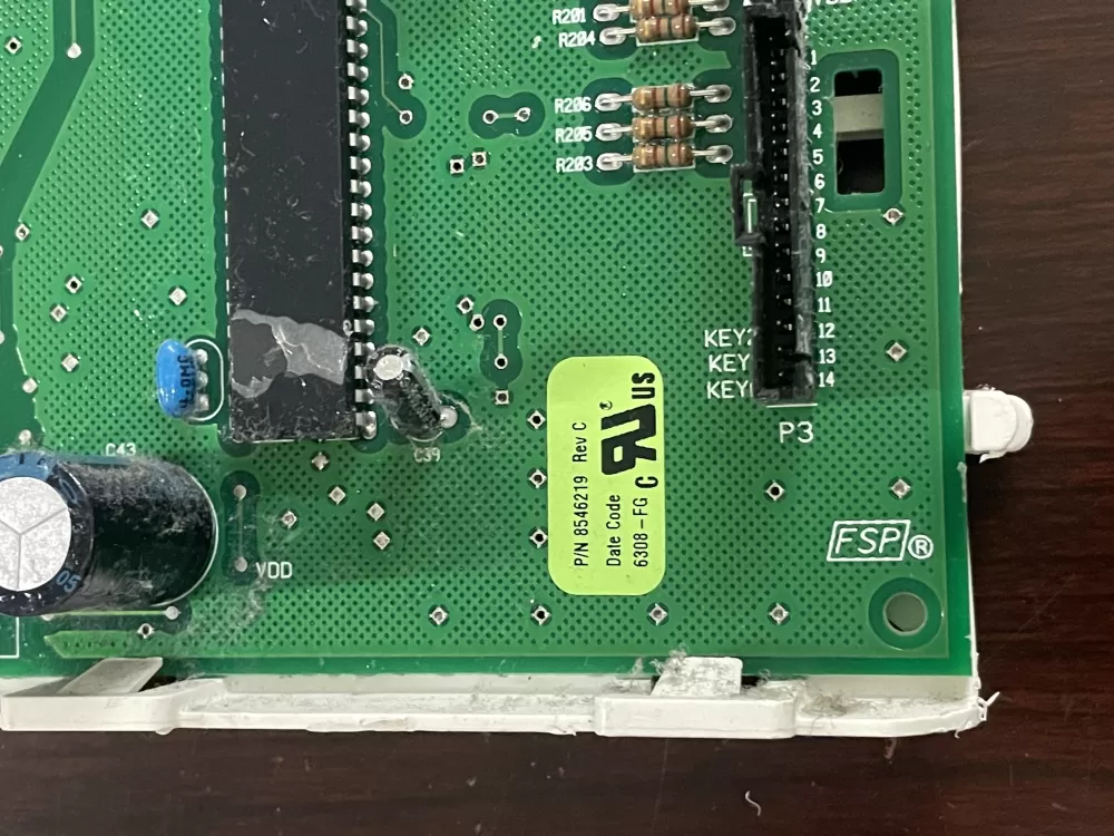 Whirlpool  Maytag  Kenmore WP8546219  AP6013143  8546219  1060737  3978889  3978917  3978918  3978918R  3980062  3980062R  661653  8546219EXCR  8546219R  8557308  8557308R  PS11746365  FGWPL502W7J Dryer Control Board