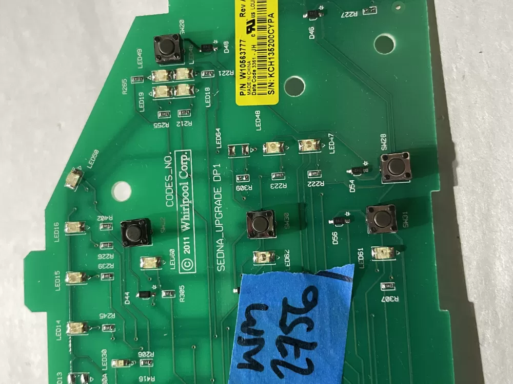 Whirlpool W10563777 Washer Control Board AZ197990 | Wm2756