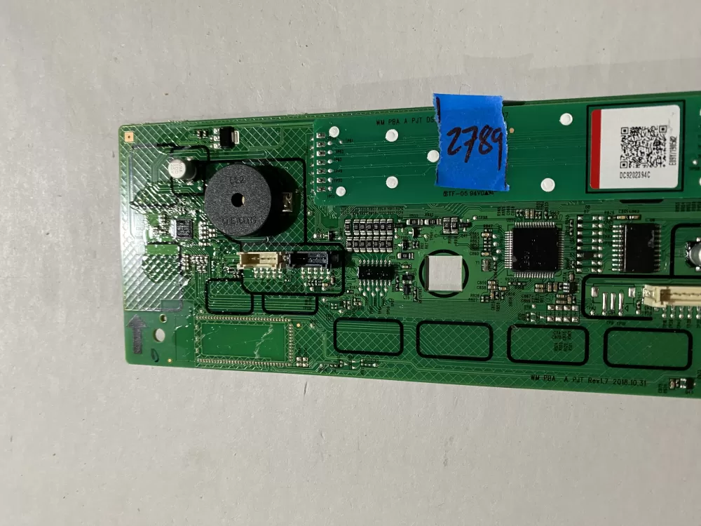 Samsung Washer DC9202394C Display Board AZ199780 | BK2789