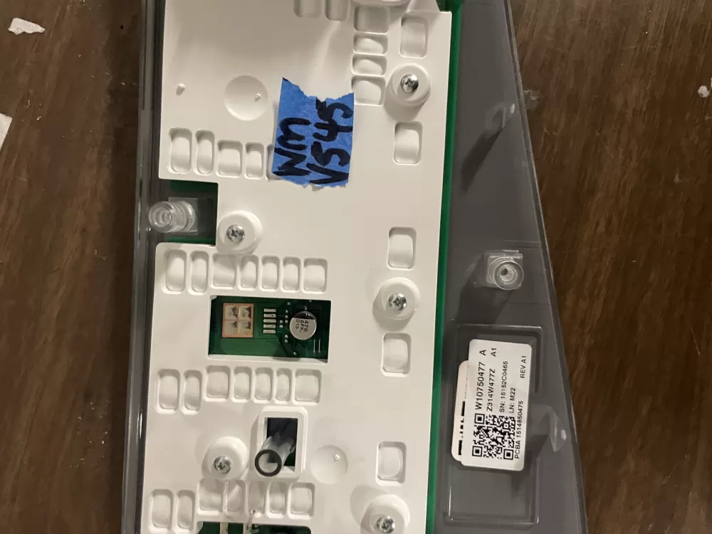 Whirlpool W10750477 Washer Control Board Interface Panel AZ60491 | Wmv545
