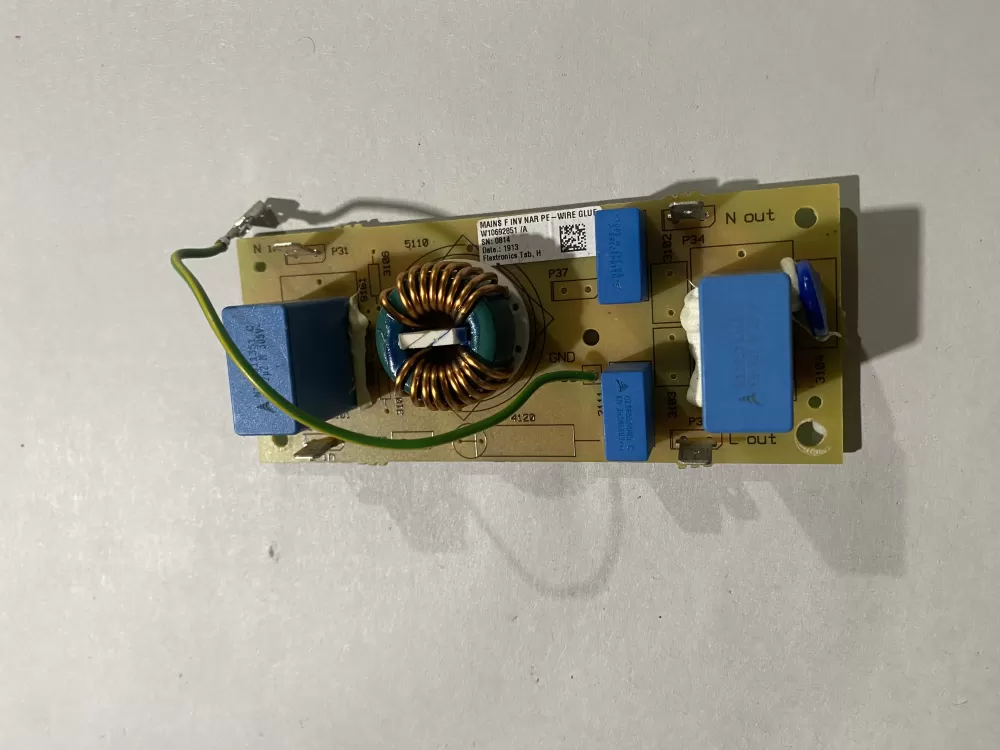 Jenn Air  Kitchen Aid  Maytag  Whirlpool W10692851 W11398764 Oven Control Board Noise Filter