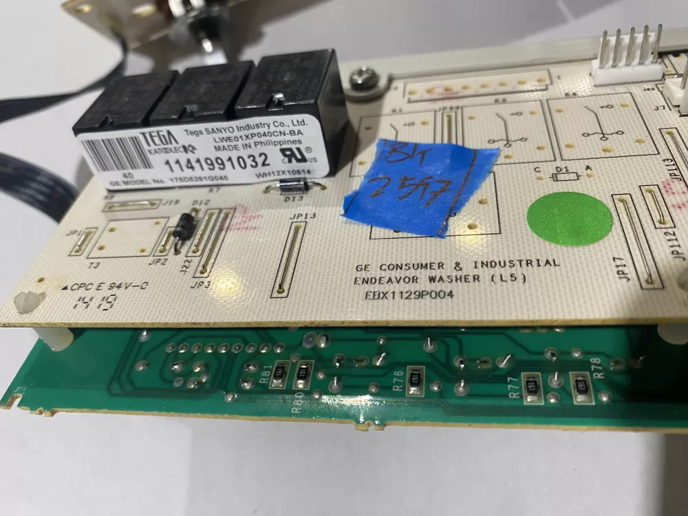 GE 175D5261G040 EBX1129P004 WH12X10614 Washer Control Board AZ169694 | BK2597