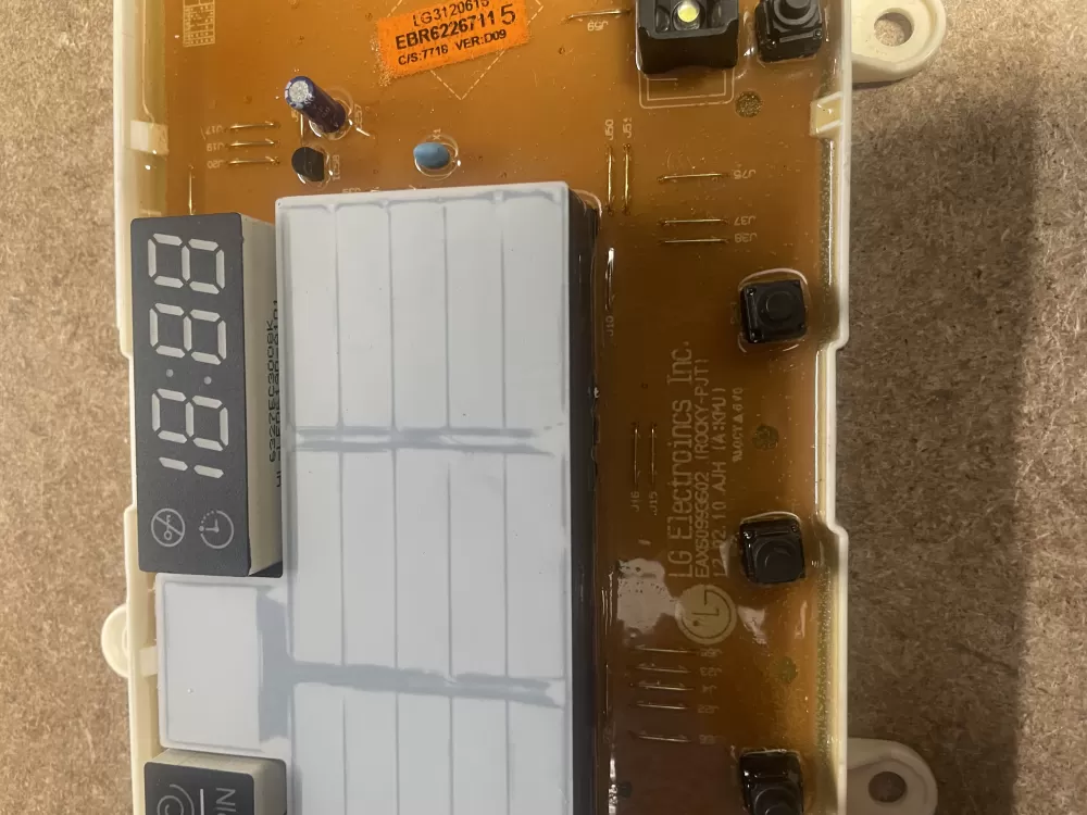 LG EBR62267115 EBR62267118 EBR62267128 Washer Control Board AZ14668 | KMV255