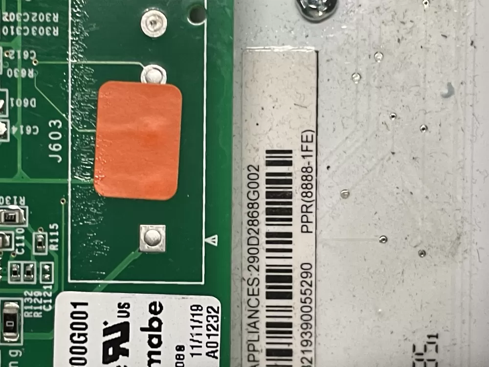 GE 308D1600G001 Dryer Control Board Nuine AZ13197 | V301