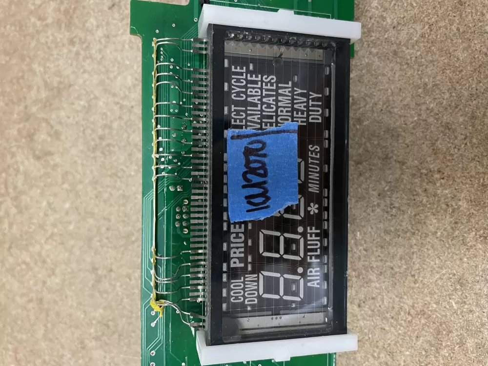 Whirlpool W10852653 Washer Control Board LCD Display Interface AZ58653 | KM2070