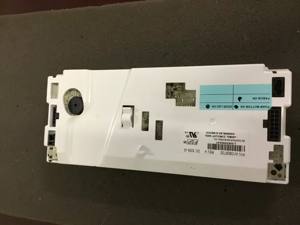 Whirlpool W10808730 Refrigerator Control Board Dispenser AZ91838 | NR614
