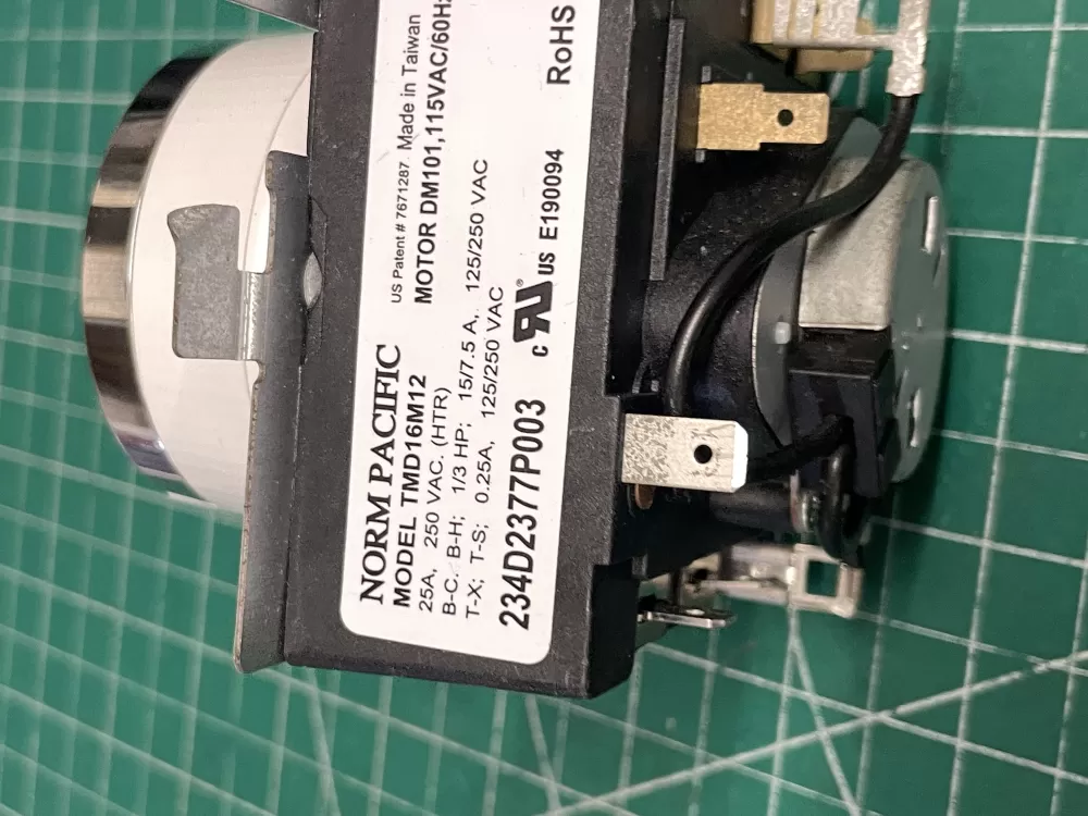 GE TMD16M12 234D2377P003 Dryer Timer AZ206040 | Wm2163